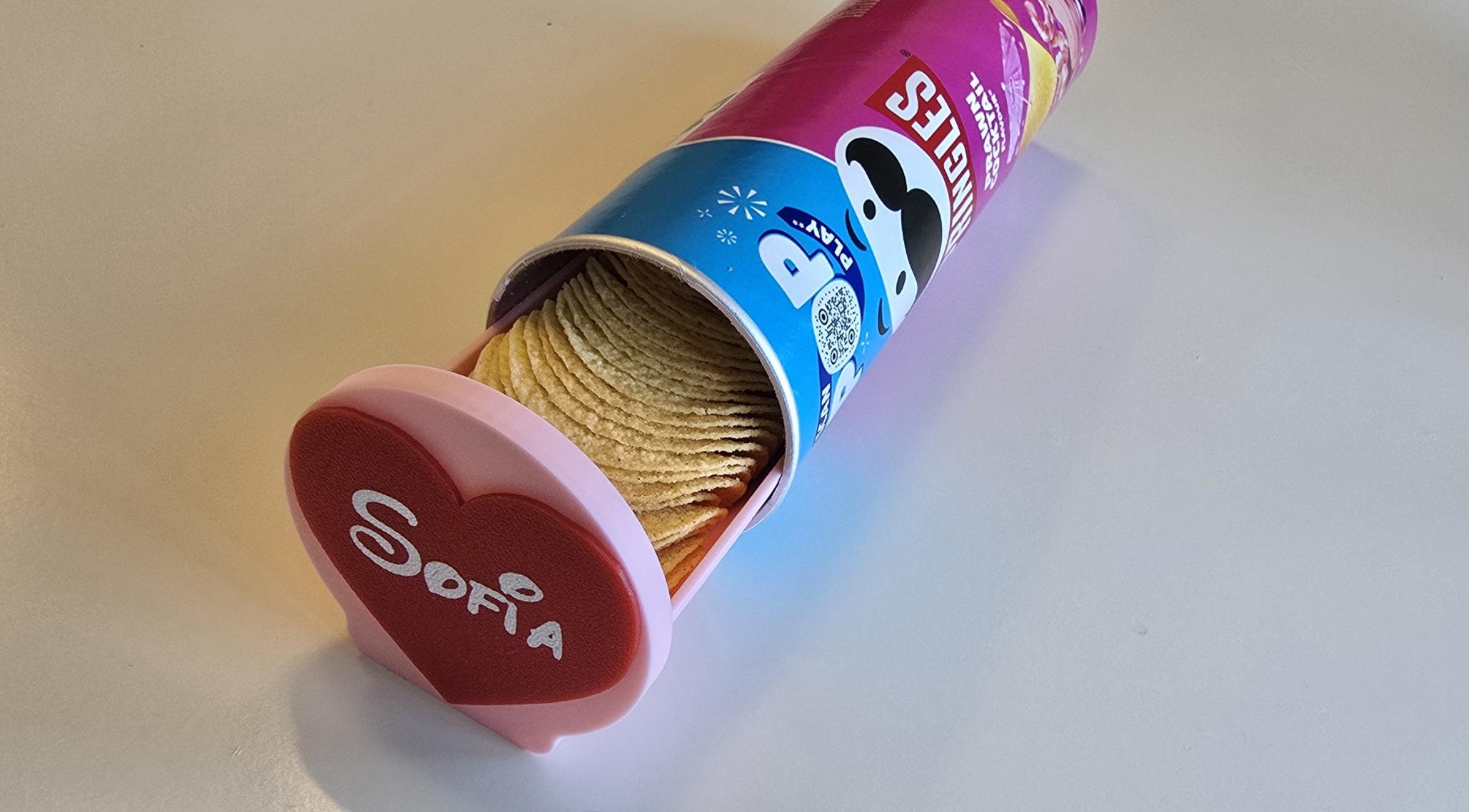 Romantic Pringles Can Slider - Personalised