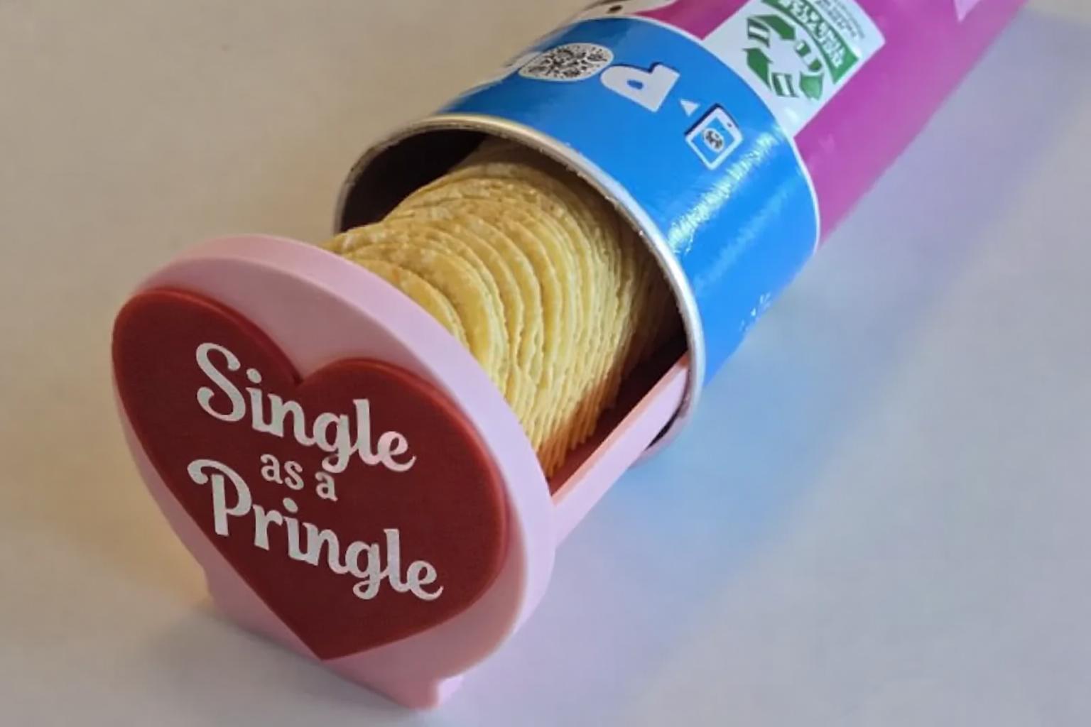 Romantic Pringles Can Slider - Personalised