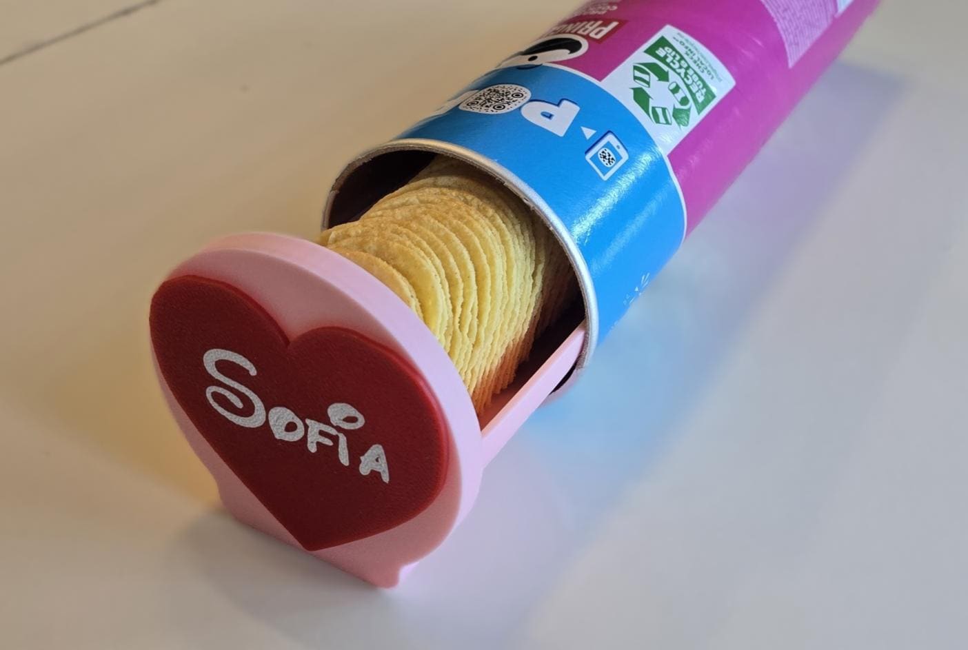 Romantic Pringles Can Slider - Personalised