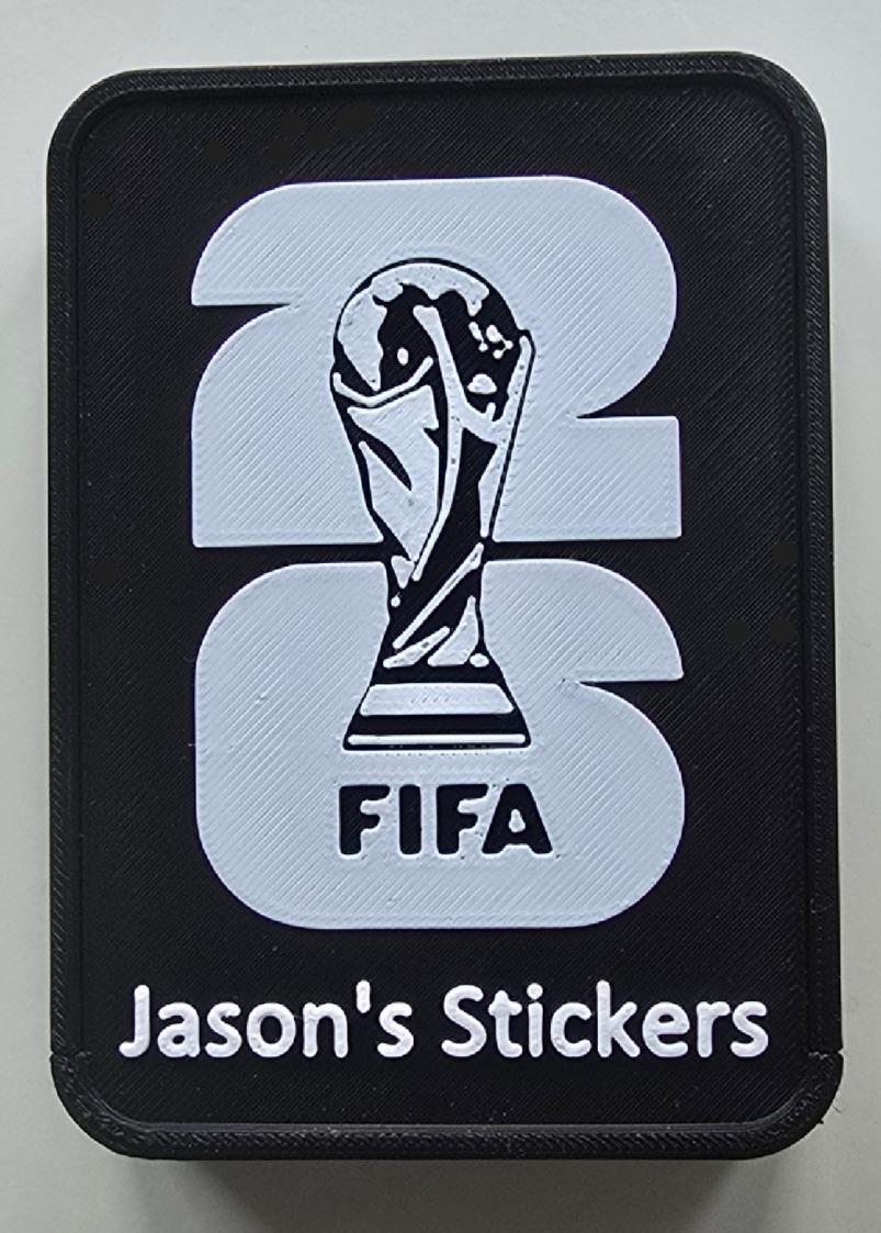 Personalised FIFA World Cup 2026 Inspired Sticker Storage Box | 3D Printed Football Case