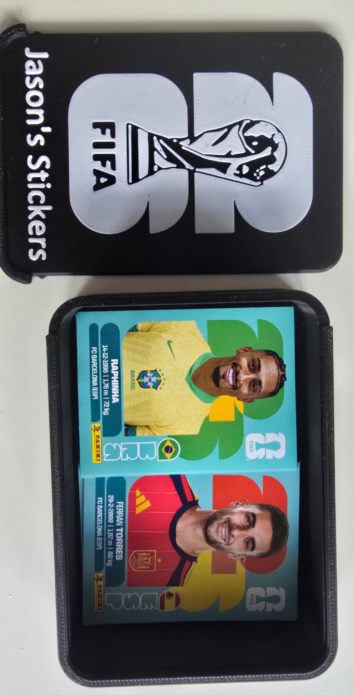 Personalised FIFA World Cup 2026 Inspired Sticker Storage Box | 3D Printed Football Case