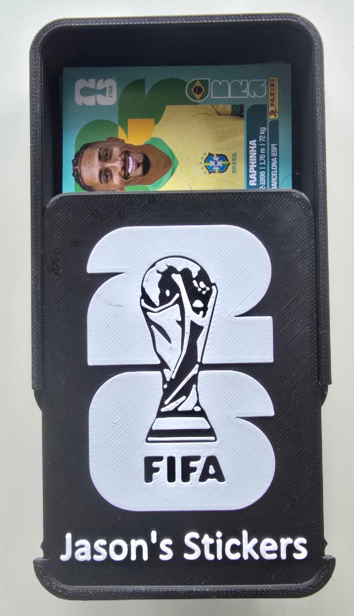 Personalised FIFA World Cup 2026 Inspired Sticker Storage Box | 3D Printed Football Case