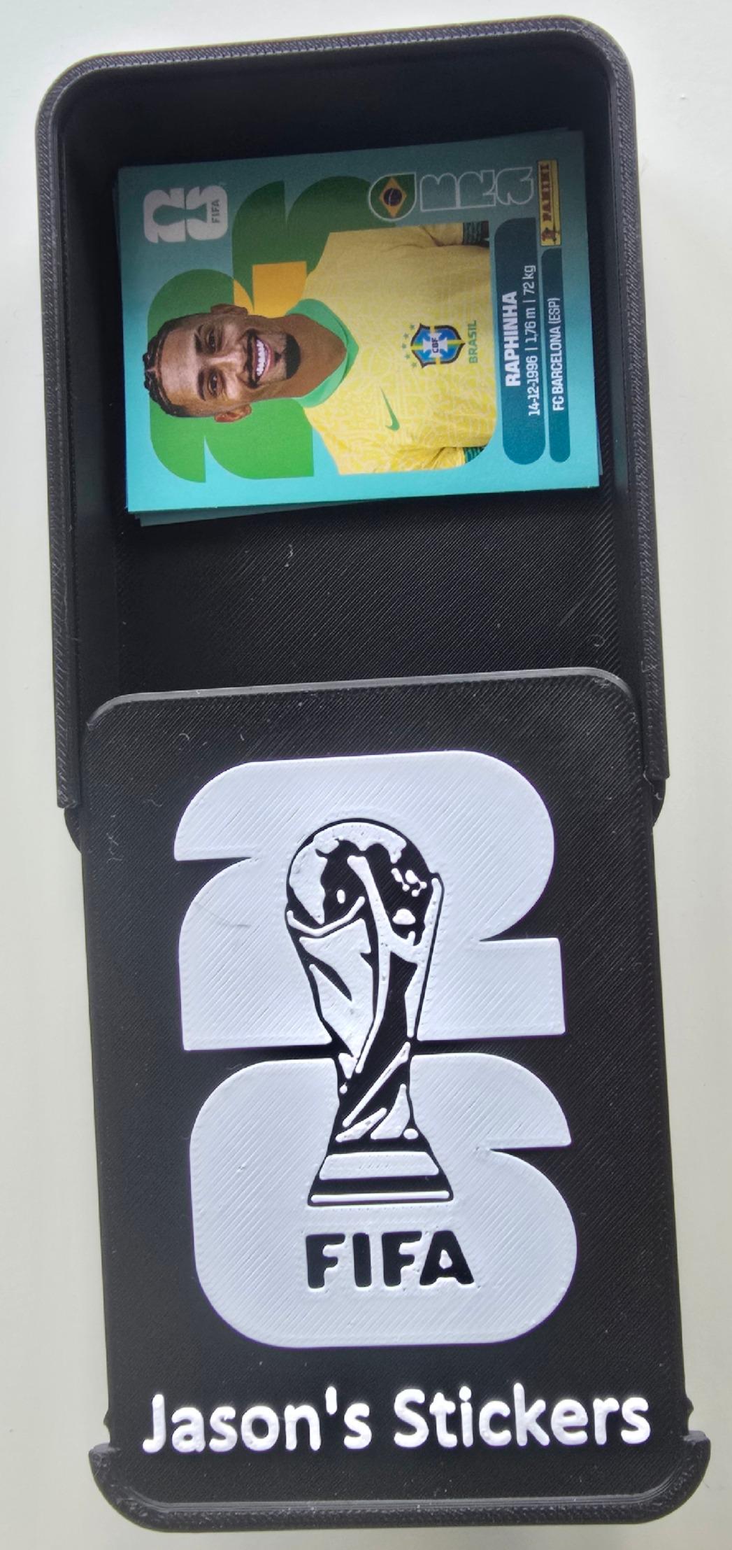 Personalised FIFA World Cup 2026 Inspired Sticker Storage Box | 3D Printed Football Case